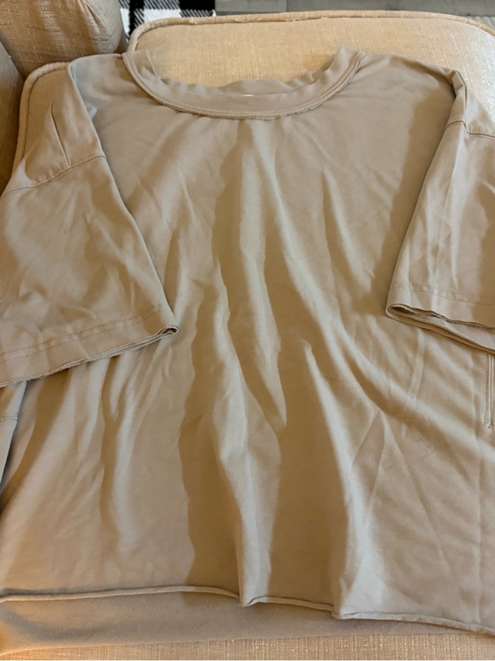 UE Soft Taupe Short Sleeve Top